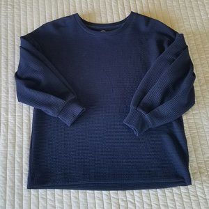 Navy Blue Bobeau Top